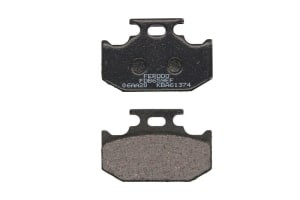 Plăcuțe de frână inferior/spate, utilizare: road-small motorcycle/scooters, material: eco friction-EF, 62,1x40,9x9,4mm compatibil: KAWASAKI KX; SUZUKI DR, RM; YAMAHA TT, WR, YZ 125-650 1989-2002