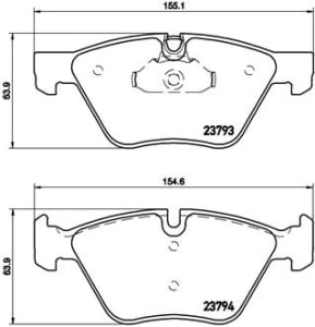 Placute de frana - tuning, fata, Aprobate pentru uz public: Yes, compatibil: BMW 5 (E60), 5 (E61), X1 (E84) 2.0-3.0 07.03-08.11