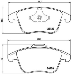 Placute de frana - tuning, fata, Aprobate pentru uz public: Yes, compatibil: JAGUAR S-TYPE II, XF I, XF SPORTBRAKE; LAND ROVER RANGE ROVER EVOQUE; MG MG HS 1.5-4.2 01.99-