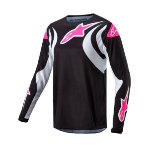 Tricou OffRoad ALPINESTARS MX STELLA FLUID culoare black/white, mărime S