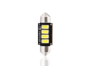 Bec LED, 1pcs, C5W, 12V, max. 2W, light colour white, socket type SV8,5-8, length: 36mm, uz pe circuit, for vehicles with CAN-Bus