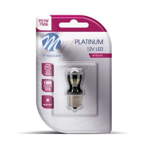 Bec LED (blister pack 1pcs) P21W 12V 3,9W, uz pe circuit, BA15S, for vehicles without CAN-Bus Platinum, white