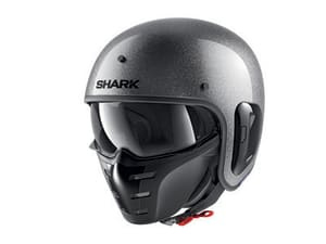 Cască Moto full-open SHARK S-DRAK 2 BLANK GLITTER colour grey, size L unisex