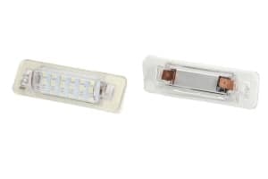 Corp iluminare numar inmatriculare LED, ligght colour: white; set, 12V,, with Aprobate pentru uz public compatibil: MERCEDES C (W202), E (W210) 03.93-03.02