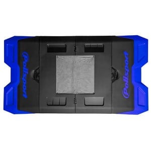 Covor Moto POLISPORT dimensions: 1800x990, blue, plastic, folded