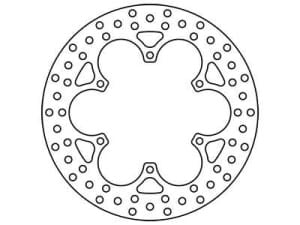 Disc frână fix față/spate, 282/132x5mm 6x150mm, diametru gaură de centrare 8,5mm, spacing 0 compatibil: MZ/MUZ BAGHIRA 1000/1000A (ABS)/1100/1100 (Drag Star)/1100 (Virago)/1100A (Drag Star Clas.)/1200