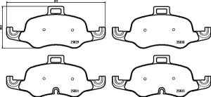 Placute de frana - tuning, fata, Aprobate pentru uz public: Yes, compatibil: AUDI TT 1.8-2.5 07.14-