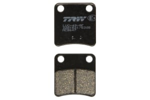 Plăcuțe frână față, utilizare: offroad/route/scooters, material: organic, 42,75x40,9x8mm compatibil: CAGIVA CITY; DAELIM E-FIVE; GILERA GP; HONDA GP, SR, XR, ZX; HSC HSC 01, SR, ZR, ZX 50/800 1990-2008