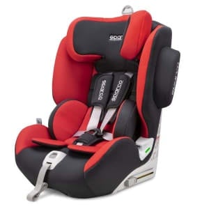 Scaun copil ECE R129 (I-SIZE) (9-36 kg.), 76-150 cm., Black/Red, ISOFIX