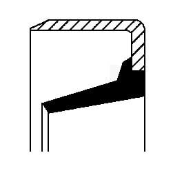 Simering arbore cu came (25,4x31,75/31,75x3) compatibil: JOHN DEERE; NEW HOLLAND