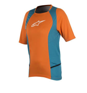 Tricou Ciclism ALPINESTARS STELLA DROP 2 culoare blue/orange, mărime L (short sleeve)