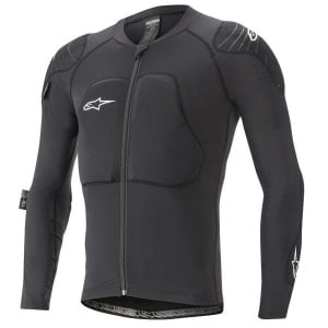 Tricou cu protecții elbows/klatka piersiowa/shoulders ALPINESTARS PARAGON LITE YOUTH PROTECTION JACKET LS culoare black, mărime S-M