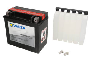 Baterie AGM/Dry charged with acid/Starting VARTA 12V 12Ah 200A L+ Maintenance free electrolyte included 152x88x147mm Dry charged with acid YTX14-BS fits: APRILIA ETV 25-16