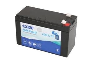 Baterie AGM EXIDE 12V 7Ah 85A Maintenance free 150x65x100mm Started AGM12-7F