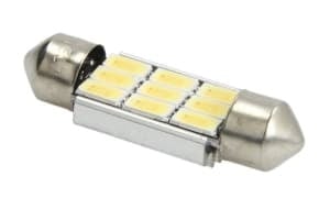 Bec LED, 1pcs, C5W, 12V, max. 3,2W, light colour cool white, max. 6000K, socket type SV8,5, length: 36mm, uz pe circuit, for vehicles with CAN-Bus