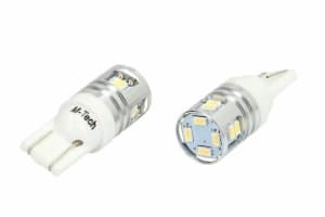 Bec LED, 2pcs, W5W, 12V, max. 2,2W, light colour cool white, max. 6000K, socket type W2.1x9.5d, uz pe circuit, for vehicles without CAN-Bus