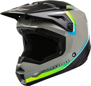 Cască off-road FLY RACING KINETIC VISION ECE culoare negru/gri, mărime 2XL unisex