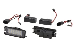 Corp iluminare numar inmatriculare LED, ligght colour: white, 12V,, with Aprobate pentru uz public compatibil: VW FOX 04.05-07.11