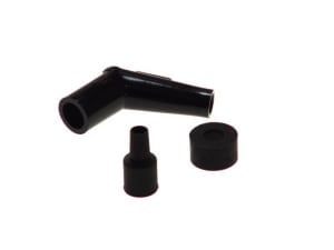 Fisa bujie, unghi: 120°, Short, filet bujie: 10/12mm, conexiune: thread, carcasa: Ebonite, spark plug cap colour: black