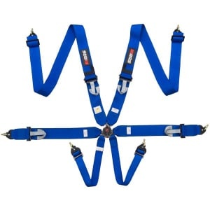 Interior accessories, 6-point 3-inch belts, colour: blue, fIA Certification