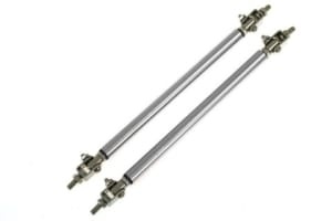 Interior accessories, colour: silver, Pinion supports, Diffuser fitting 150mm Silver Tie Bars, 2 pcs.