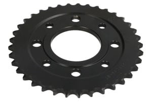 Pinion spate oțel, tip lanț: 428, număr dinți: 37, compatibil: DAELIM VL, VS, VT; HONDA CB, CBZ, CG, CM, EZ, H, NX, XL; KREIDELER 125; KYMCO HIPSTER, PULSAR, STRYKER, ZING 90-185 1973-2010