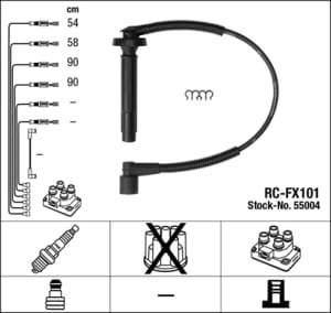 Set cabluri bujii compatibil: SUBARU LEGACY IV, OUTBACK 2.5 09.03-12.09