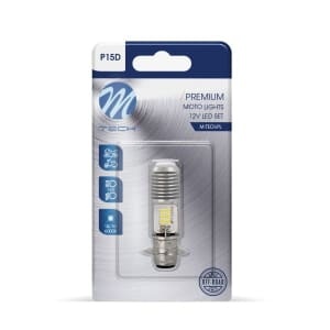 Bec LED (blister pack 1pcs) H6M 12/24V 12W, uz pe circuit, P15D, for vehicles without CAN-Bus, white