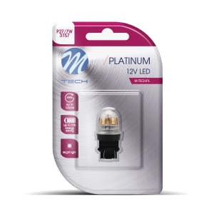 Bec LED (blister pack 1pcs) P27/7 12/24V 3,3W, uz pe circuit, for vehicles without CAN-Bus Platinum, white