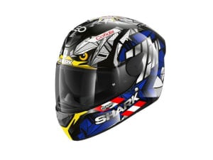 Cască Moto full-face SHARK D-SKWAL 2 OLIVEIRA FALCO colour black/blue/yellow, size XS