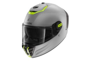 Cască Moto full-face SHARK SPARTAN RS BLANK SP colour grey/matt/yellow, size XS