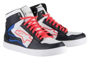 Cizme Moto casual de piele STADIUM ALPINESTARS culoare black/blue/red/white, mărime 9,5