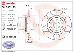 Disc de frana spate Stanga/Dreapta compatibil: AUDI A3, Q3, TT; SEAT ALHAMBRA, TARRACO; SKODA KODIAQ, SUPERB III; VW ARTEON, ARTEON SHOOTING BRAKE, CADDY CALIFORNIA V CAMPER, CADDY V, CADDY V/MINIVAN 1.0-2.0D 11.06-