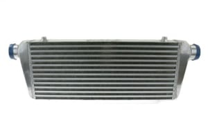 Intercooler, angle 0°, input diameter: 57 mm, output diameter: 57 mm, length: 550mm, height: 230mm, thickness: 65mm