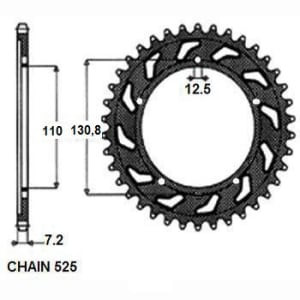 Pinion față oțel, tip lanț: 520, număr dinți: 14 compatibil: KAWASAKI KDX, KLX, KX; SUZUKI RM-Z; YAMAHA DT, RD, WR, XV, YFA, YFM, YTZ, YZ 125-500 1980-2006