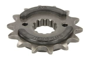 Pinion față oțel, tip lanț: 520, număr dinți: 14, cu amortizor vibrații, compatibil: APRILIA PEGASO; HONDA FMX, FX, NX, SLR; YAMAHA MT-03, XT, XTZ 650/660 1989-2016