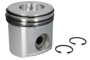 Piston (diameter 106,5mm, STD) compatibil: CLAAS 410, 420, 430, 540; JOHN DEERE 6020, 6110, 6110 SE, 6120, 6120 SE, 6210, 6210 SE, 6215, 6220, 6220 SE, 6310, 6310 SE, 6320, 6320 SE, 6410, 6410 SE, 6415