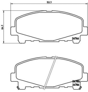 Placute de frana - tuning, fata, Aprobate pentru uz public: Yes, compatibil: ACURA TLX; HONDA ACCORD IX, ACCORD VIII 2.0-3.5 06.08-