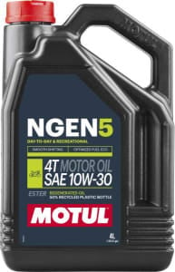 Ulei motor 4T Motul NGEN 5 10W30 4l, API SM; SP JASO MA-2 Semi-synthetic