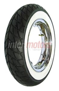 [3001573161000] Scooter/moped tyre MITAS 120/70-10 TL 54L MC20 MONSUM Front/Rear WW (WHITE WALL)