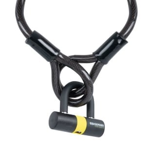 Anti-furt cu lacăt Lock15 OXFORD colour black 2000mm x 15mm