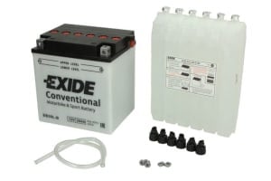 Baterie Acid/Dry charged with acid/Starting (limited sales to consumers) EXIDE 12V 30Ah 300A R+ Maintenance electrolyte included 165x130x176mm Dry charged with acid YB30L-B fits: ARCTIC CAT PROWLER 35