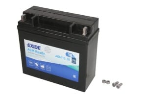 Baterie AGM EXIDE 12V 18Ah 250A R+ Maintenance free 181x77x167mm Started AGM12-18 fits: BOMBARDIER OUTL., OUTLAND.; BUELL S1, S3, S3T, X1, X1W; HARLEY DAVIDSON FLHR, FLHRC 400-2300 1980-2016