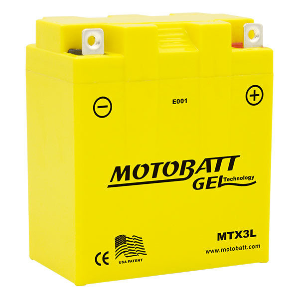 Baterie Moto, Voltaj: 12 V, Capacitate: 3 Ah, Lungime: 97 mm, Lățime: 56 mm, Înălțime: 109 mm, Borna pozitivă in dreapta, Curent de pornire: 40 A