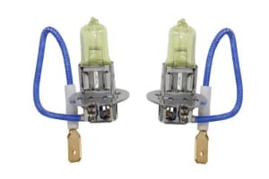 Bec halogen, 2pcs, H3, Retro, 12V, max. 55W, light colour yellow, max. 2700K, socket type PK22S, uz pe circuit, contains 2 cores