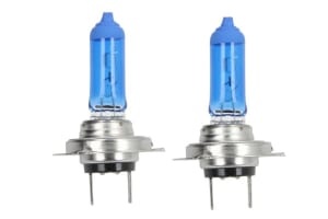 Bec halogen, 2pcs, H7, Xenon Blue, 12V, max. 55W, light colour cool white, max. 6000K, socket type PX26D, uz pe circuit, contains 2 cores