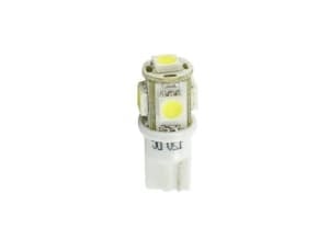 Bec LED, 2pcs, W5W, 12V, max. 1,2W, light colour white, socket type W2,1X9,5D, uz pe circuit, for vehicles without CAN-Bus