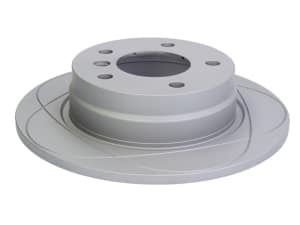 Disc de frana, 1pcs, ATE PowerDisc, full, Cut, spate ; Stanga/Dreapta, outer diameter 280 mm, thickness 10 mm, compatibil: BMW 3 (E36), 3 (E46) 1.6-2.8 09.90-07.06