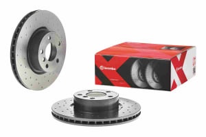 Disc de frana, BREMBO Xtra, Perforat, fata ; Stanga/Dreapta, outer diameter 328 mm, thickness 28 mm, compatibil: BMW X3 (F25), X4 (F26) 1.6-3.0D 09.10-03.18