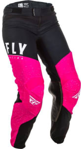 Pantaloni off road FLY RACING Women\'s Lite culoare negru/fluorescent/roz, mărime 7/8